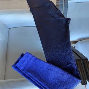 Lululemon Black Blue Ombre Leggings